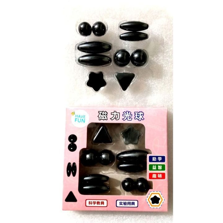10 Pcs Polished Black Magnetic Balls Toy Game