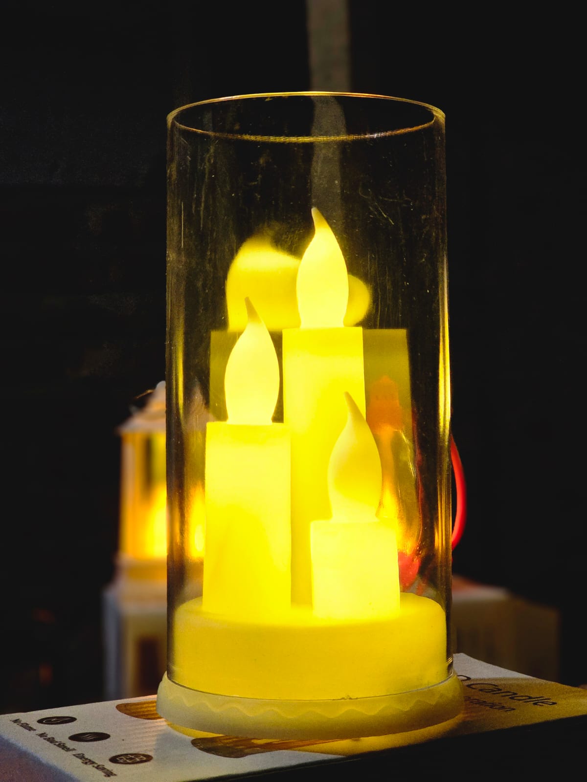 Candel Glass (Glow LED Candle Lantern )